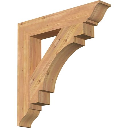 Ekena Millwork Merced Traditional Smooth Bracket, Western Red Cedar, 5 1/2"W x 34"D x 34"H BKT06X34X34MRC01SWR